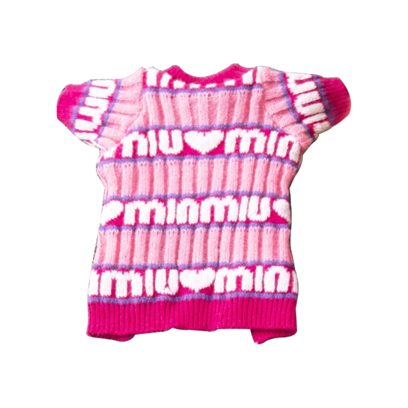Warm knitted pet dog sweater
