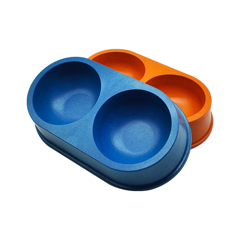 2 sa 1 Bamboo Fiber Pet Feeding Bowl