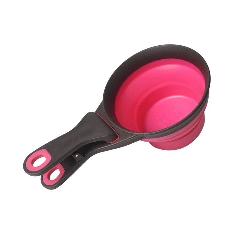 Dog cat food sealing clip at feeding silicone bowl