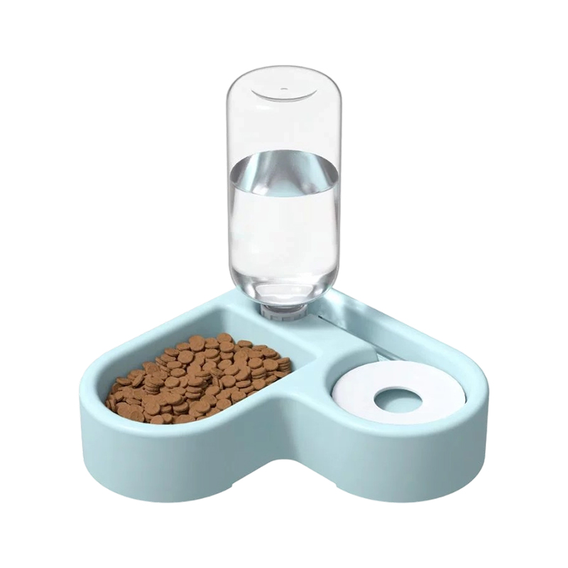Dog cat water food feeder 3 in One 