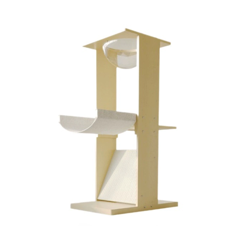 Cat scratching board playing frame
